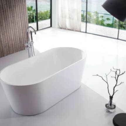 بانيو فري ستاند قطعة واحدة من SILVER